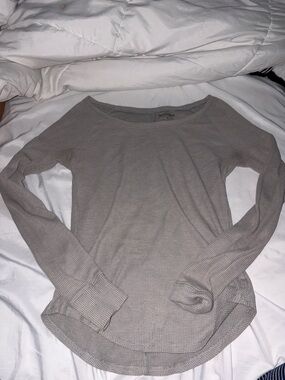 Arizona Jean Company Women's Long Sleeve Thermal Top - Light Gray
